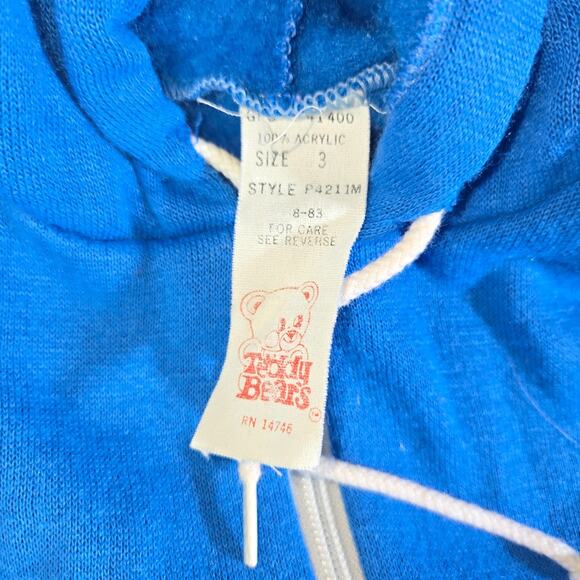 Blue Kids Matching Set with Red and White Accents - Picture 2 of 10